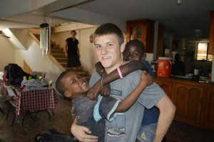Nate Feehrer in Haiti.  