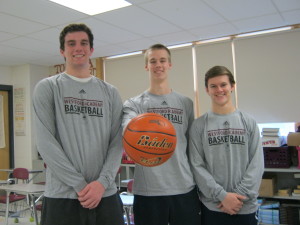 Senior captains: (left to right) Eric McCord, Dan Cornelius, and Tommy Jacobsen 