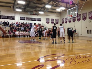 McCord shooting at the free throw line.